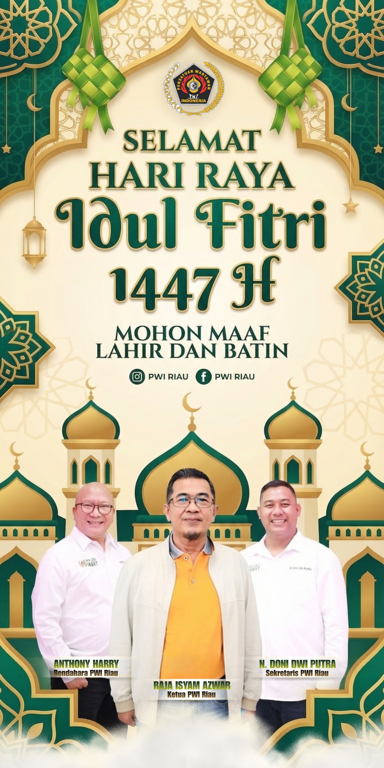 Iklan Lebaran PWI Riau 2026